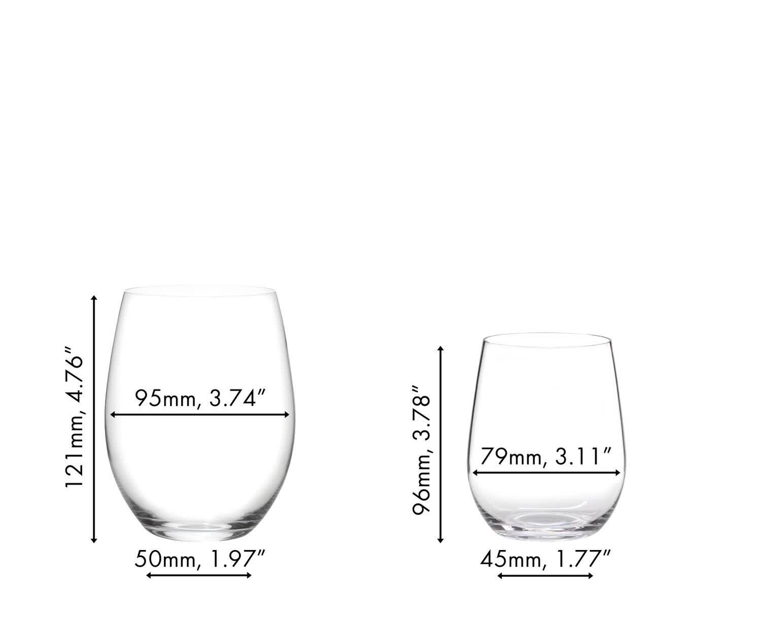 Riedel The O Wine Set Tumbler Set Cabernet / Merlot + Chardonnay / Blancos barrica