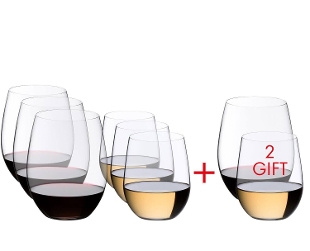 Riedel The O Wine Set Tumbler Set Cabernet / Merlot + Chardonnay / Blancos barrica